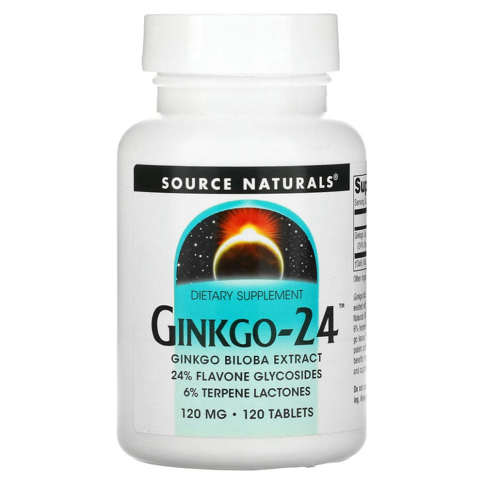   Source Naturals, Ginkgo-24,  ,120 , 120    -     , -,   