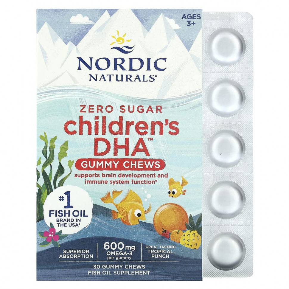   Nordic Naturals, Children's DHA,    ,    , 600 , 30     -     , -  