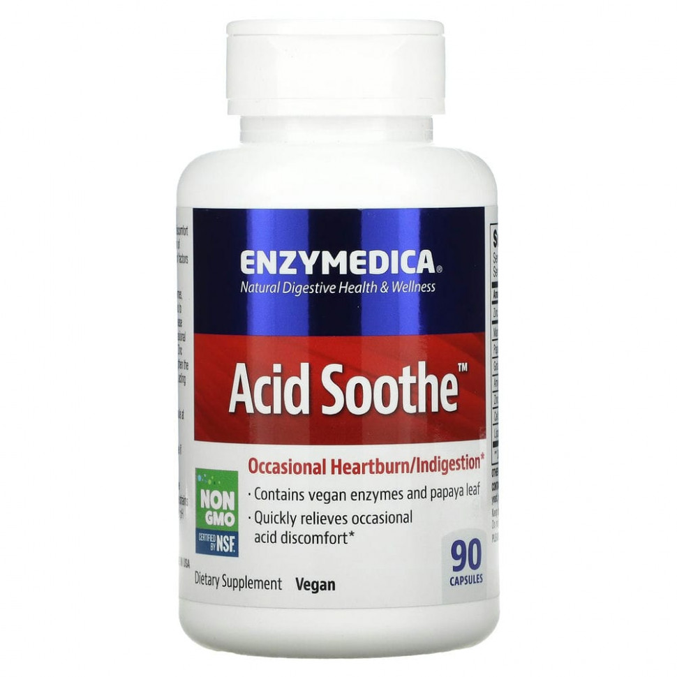   Enzymedica,   Acid Soothe, 90    -     , -  