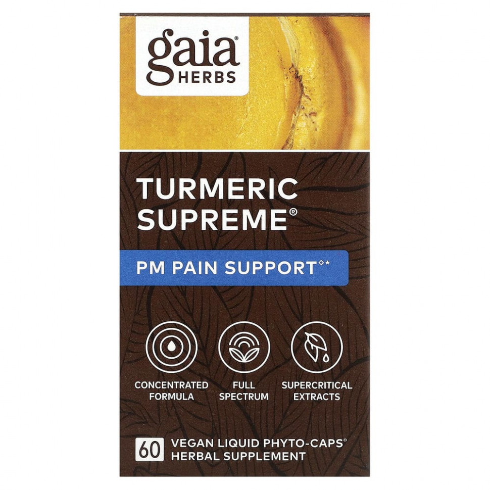   Gaia Herbs, Turmeric Supreme, PM   , 60      -     , -,   