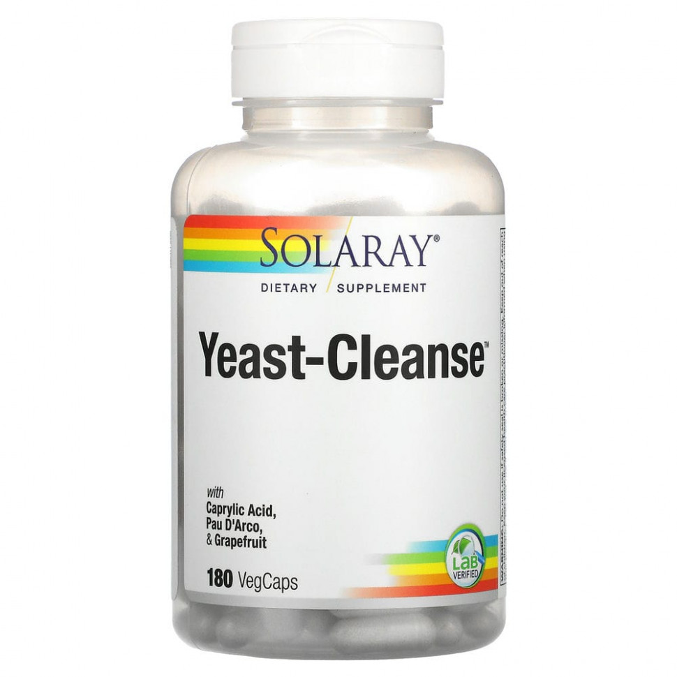  Solaray, Yeast-Cleanse, 180    IHerb ()