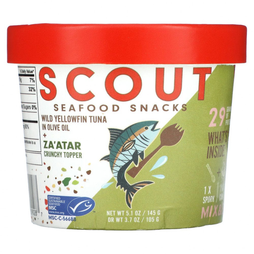   Scout, Seafood Snacks,          Za'Atar, 145  (5,1 )   -     , -  