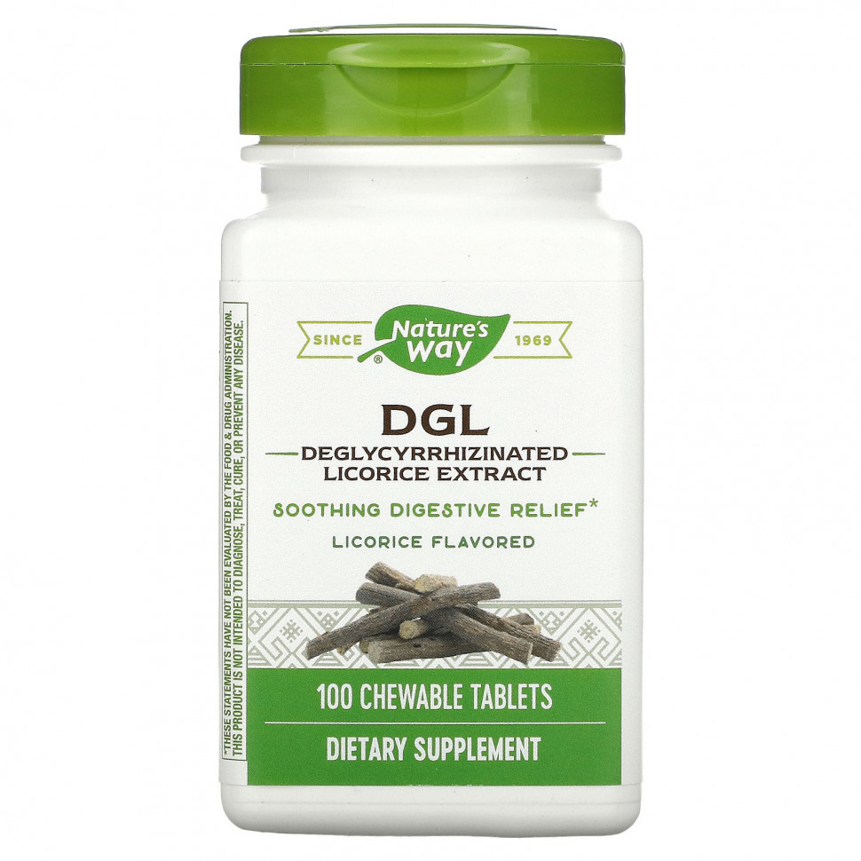  Nature's Way, DGL,   (),  , 100    IHerb ()