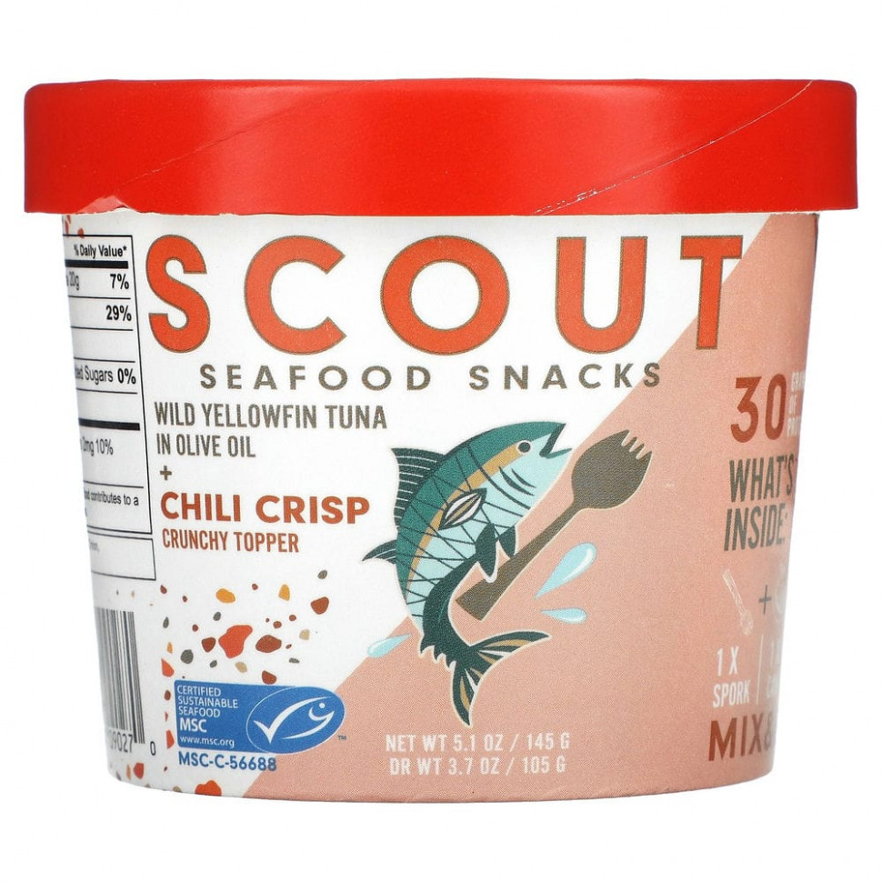   Scout, Seafood Snacks,       +    , 145  (5,1 )   -     , -  