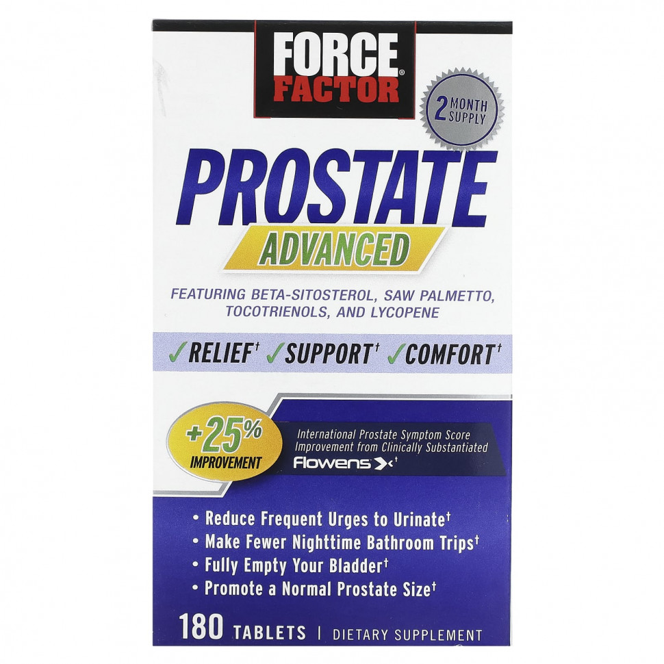   Force Factor, Prostate Advanced, 180    -     , -  