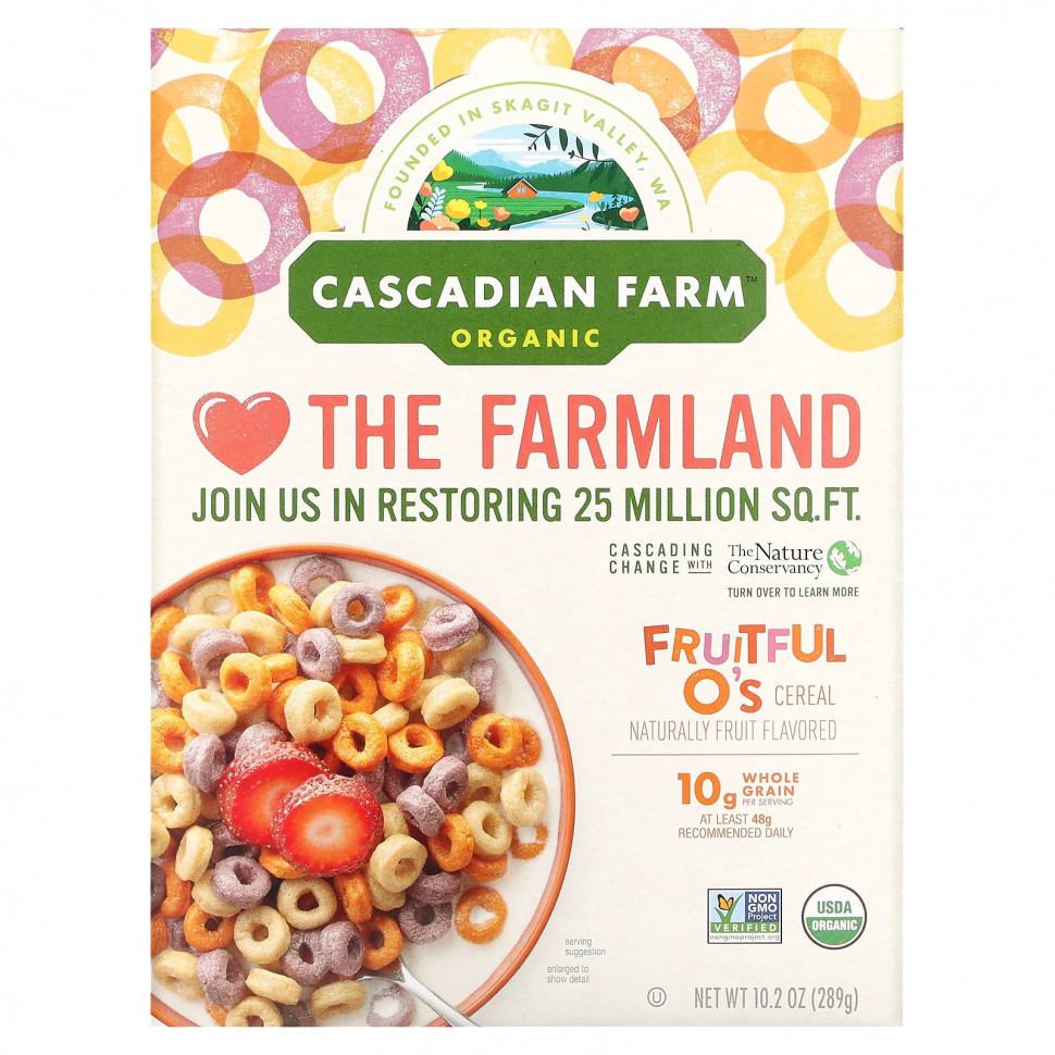   Cascadian Farm,   Fruitful O's, 289  (10,2 )   -     , -  