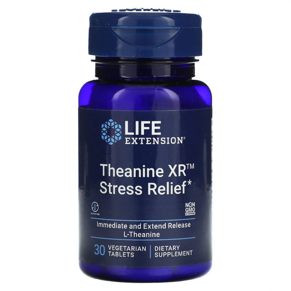   Life Extension, Theanine XR Stress Relief, 30     -     , -  