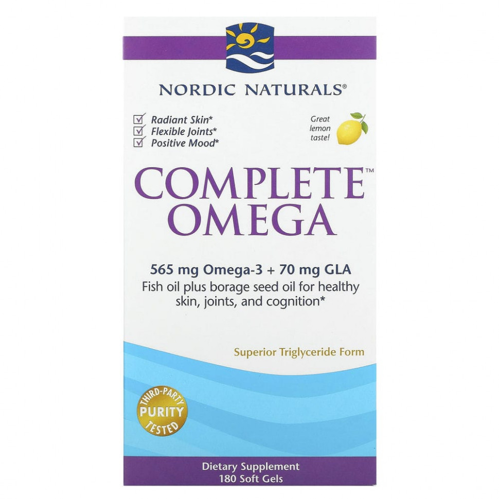   Nordic Naturals, Complete Omega,  , 1000 , 180     -     , -  