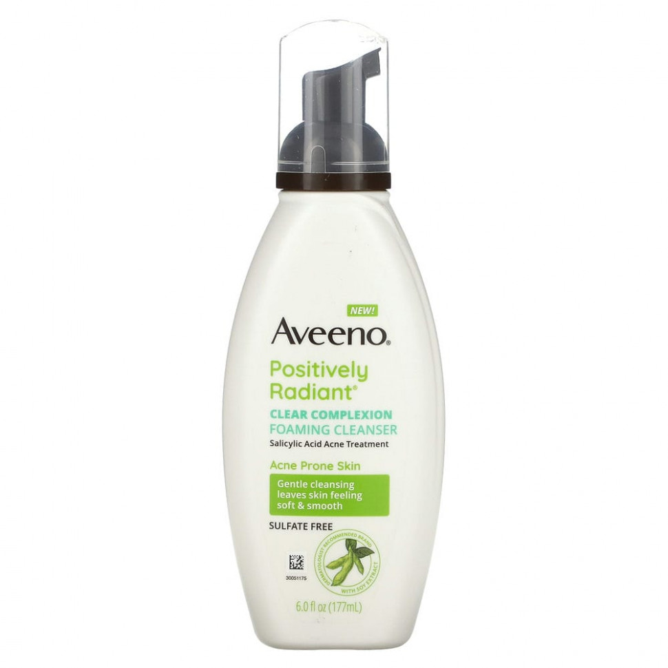   Aveeno, Active Naturals, Clear Complexion, Foaming Cleanser, 6 fl oz   -     , -  