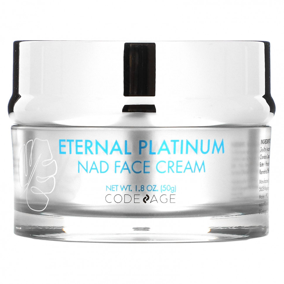   Codeage, Eternal Platinum NAD Face Cream, 1.8 oz (50 g)   -     , -  