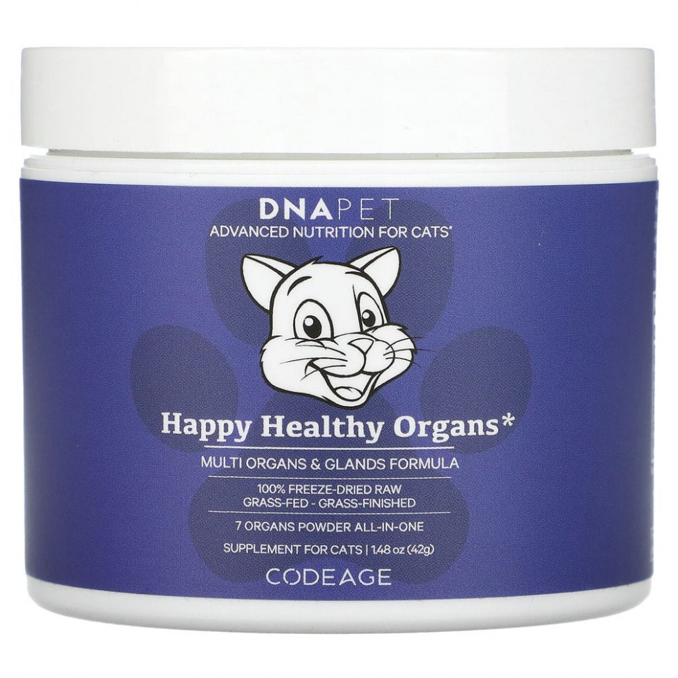   Codeage, DNA Pet, Happy Healthy Organs,  , 42  (1,48 )   -     , -,   