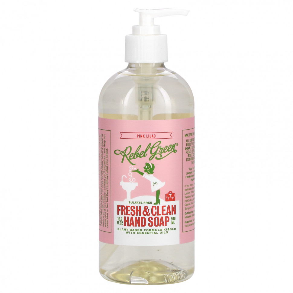   Rebel Green, Fresh & Clean,   , -, 500  (16,9 . )   -     , -  