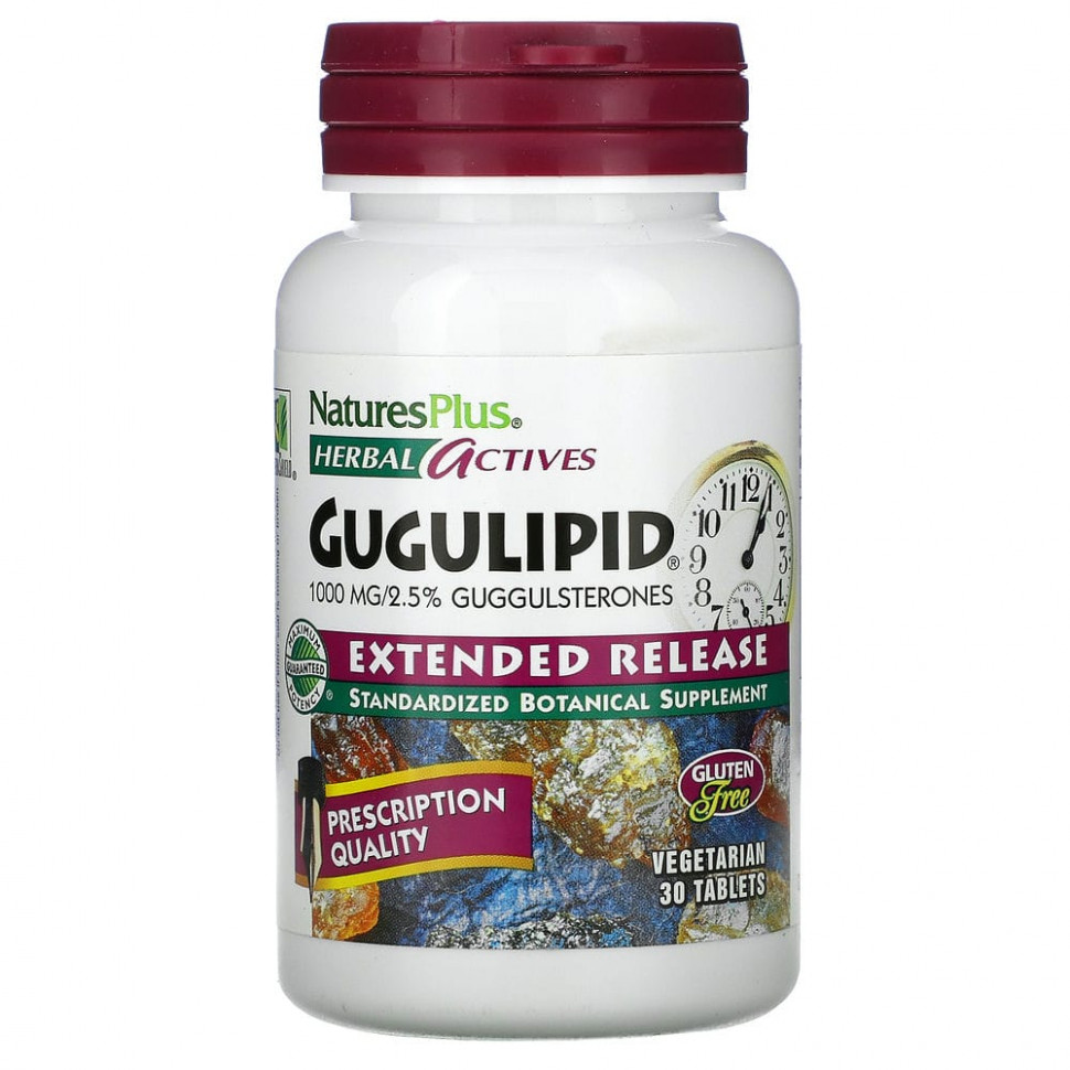   NaturesPlus, Herbal Actives, Gugulipid,   , 1000 , 30     -     , -  