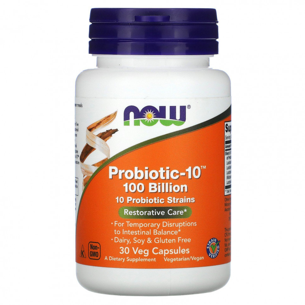   NOW Foods, Probiotic-10, , 100 ., 30     -     , -  