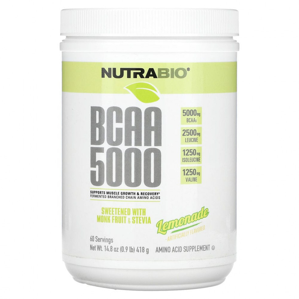   Nutrabio Labs, BCAA 5000, , 418  (0,9  14,8 )   -     , -  