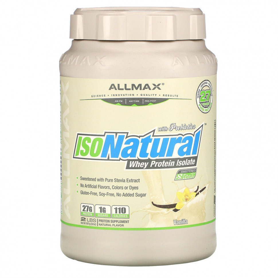   ALLMAX Nutrition, IsoNatural, 100% -    ,   , 907    -     , -,   