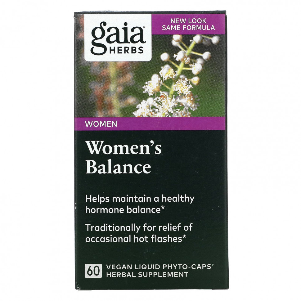   Gaia Herbs, Women's Balance, 60 Veggie Liquid Phyto-Caps   -     , -  