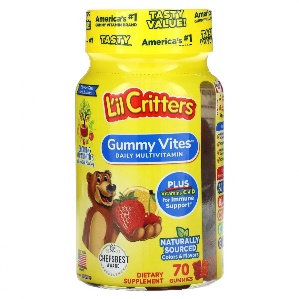   L'il Critters, Gummy Vites,   , 70     -     , -  