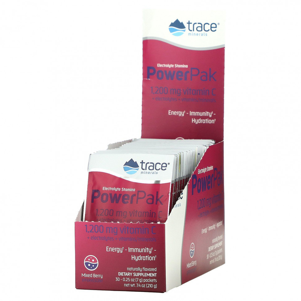   Trace Minerals , Electrolyte Stamina PowerPak,  , 30   7  (0,25 )   -     , -,   
