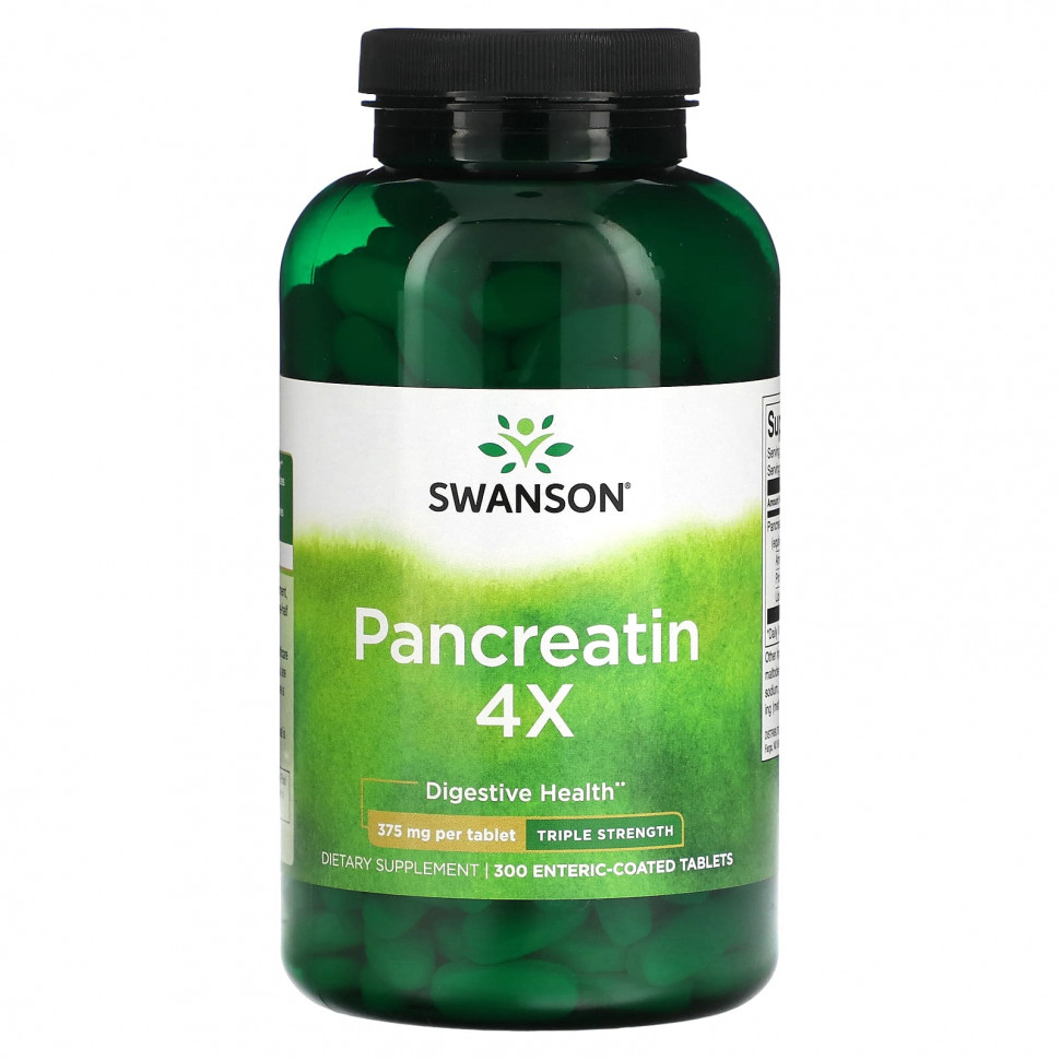   Swanson, Pancreatin 4X,   , 375 , 300       -     , -  