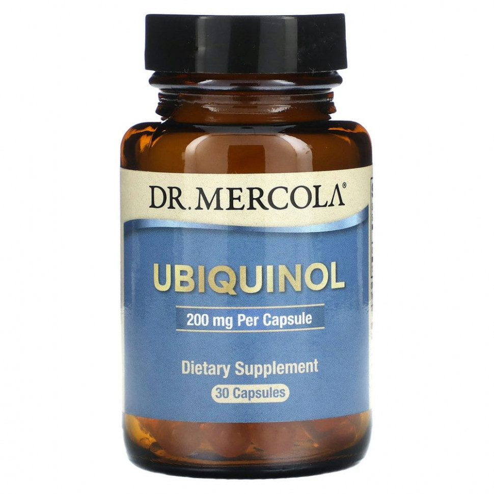   Dr. Mercola, Ubiquinol, 200 mg, 30 Capsules   -     , -  