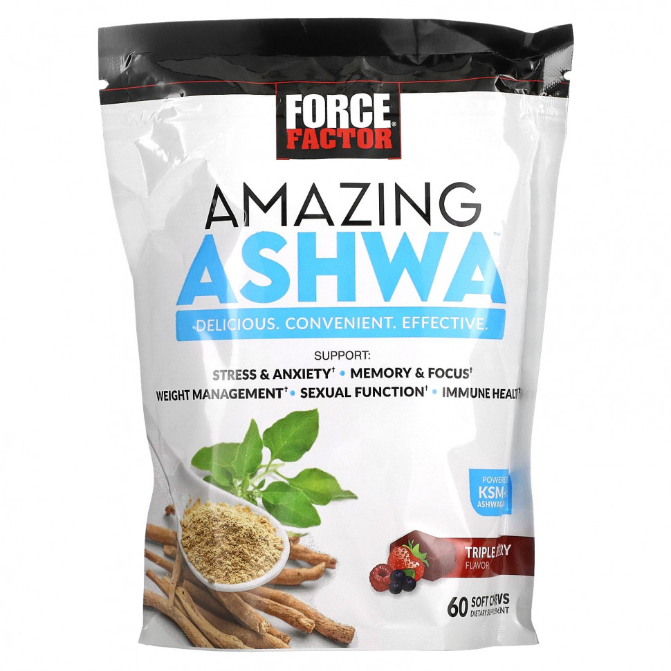   Force Factor, Amazing Ashwa,  , 60     -     , -,   
