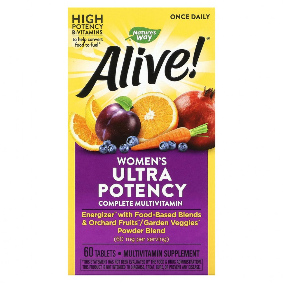   Nature's Way, Alive! Once Daily,      , 60    -     , -  