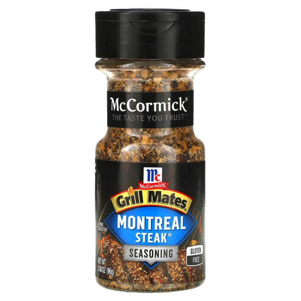   McCormick Grill Mates, Montreal Steak Seasoning , 3.4 oz (96 g)   -     , -  