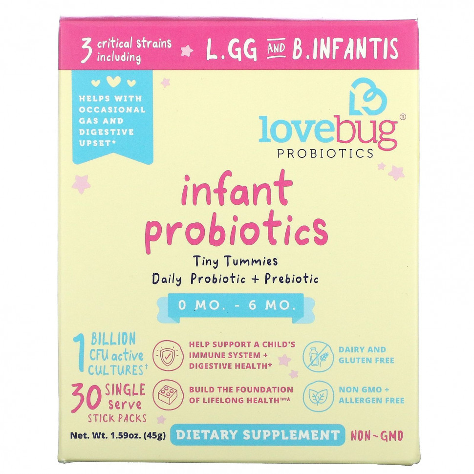   LoveBug Probiotics,      06 , 1  , 30    ,  1,5  (0,05 )   -     , -,   