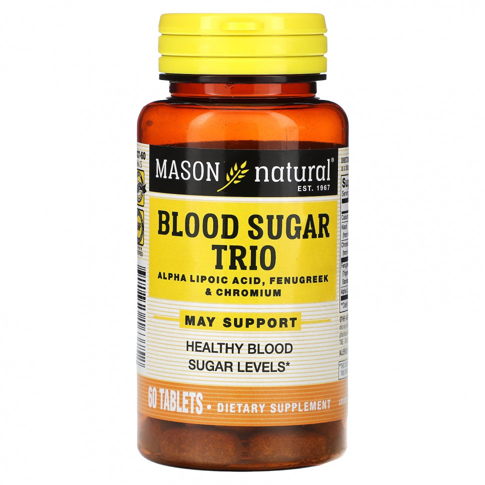   Mason Natural, Blood SugarTrio, 60    -     , -  