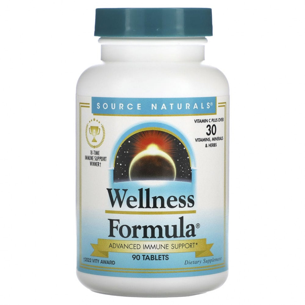   Source Naturals, Wellness Formula, 90    -     , -  