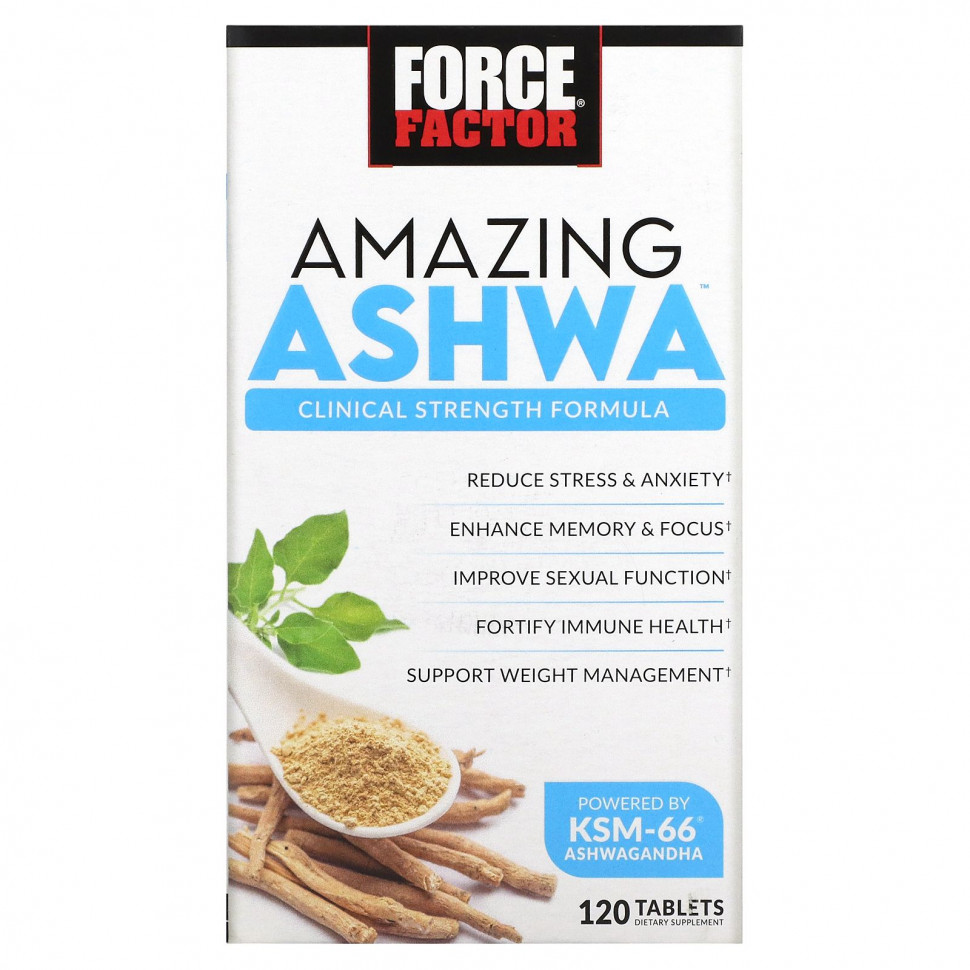   Force Factor, Amazing Ashwa, 120    -     , -,   
