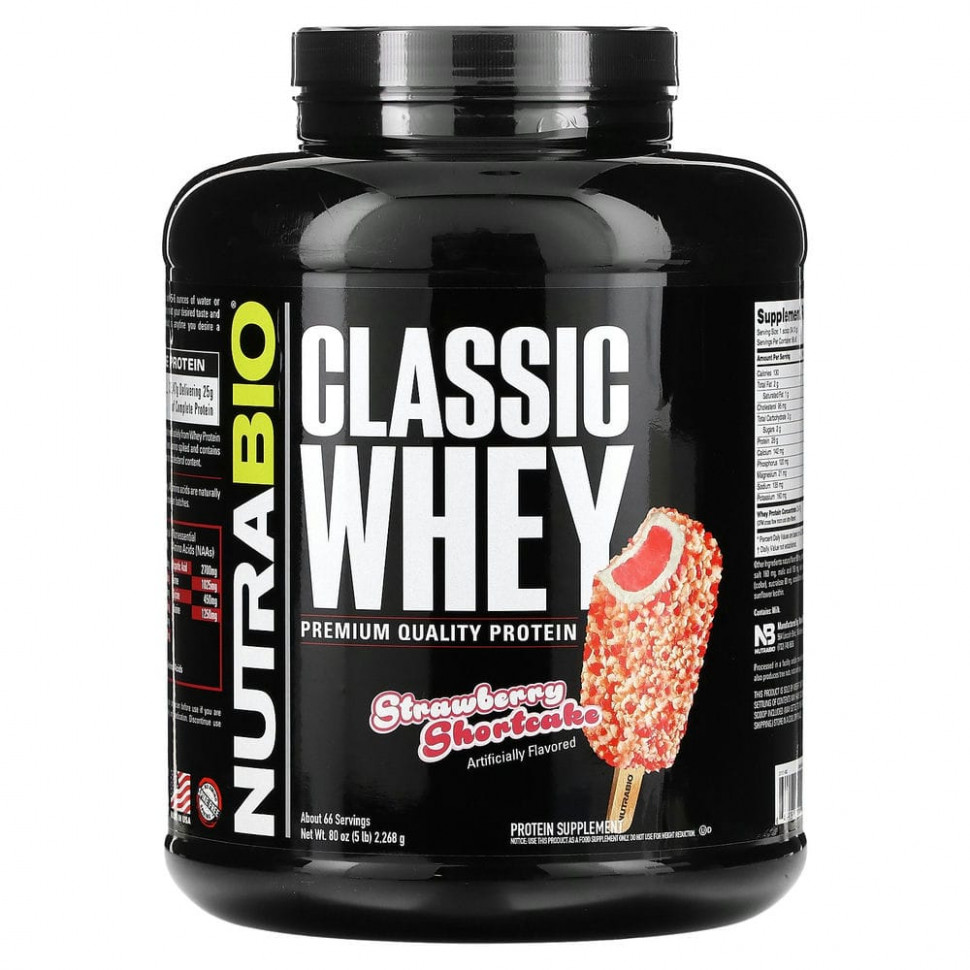   Nutrabio Labs, Classic Whey Protein,   , 2268  (5 )   -     , -,   