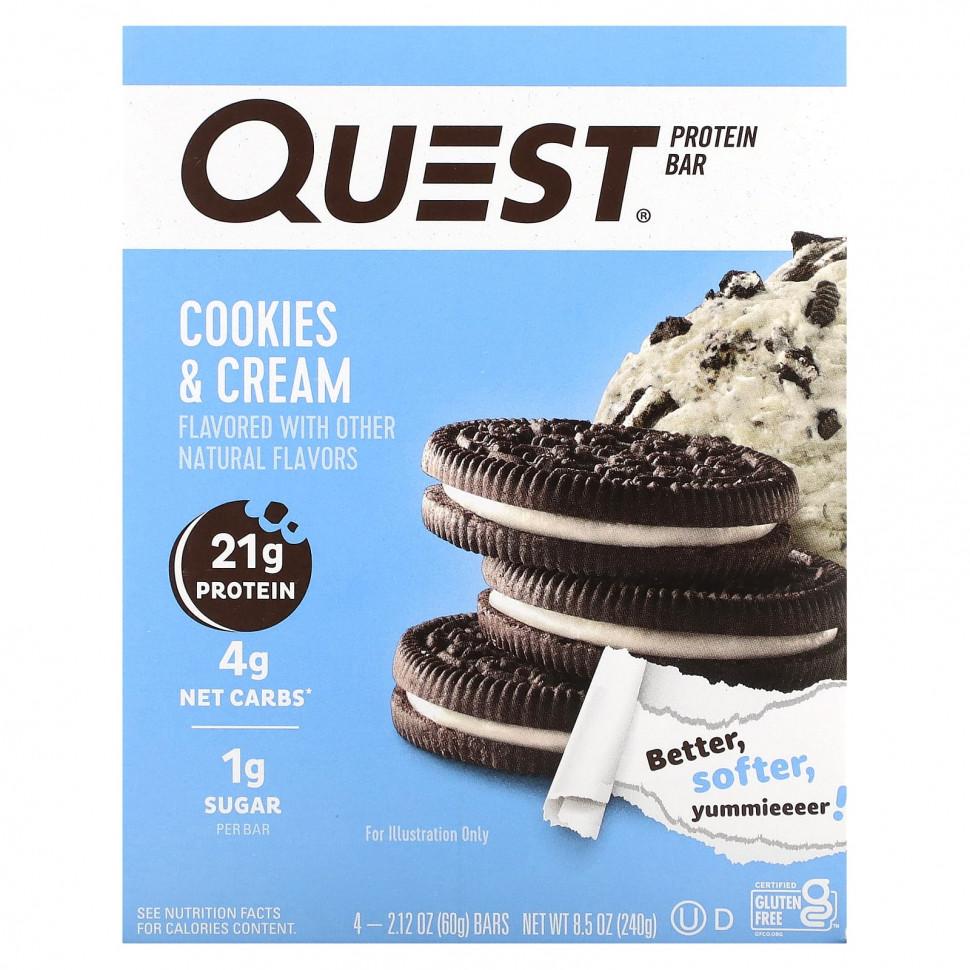   Quest Nutrition,  ,   , 4 , 60  (2,12 )    -     , -  