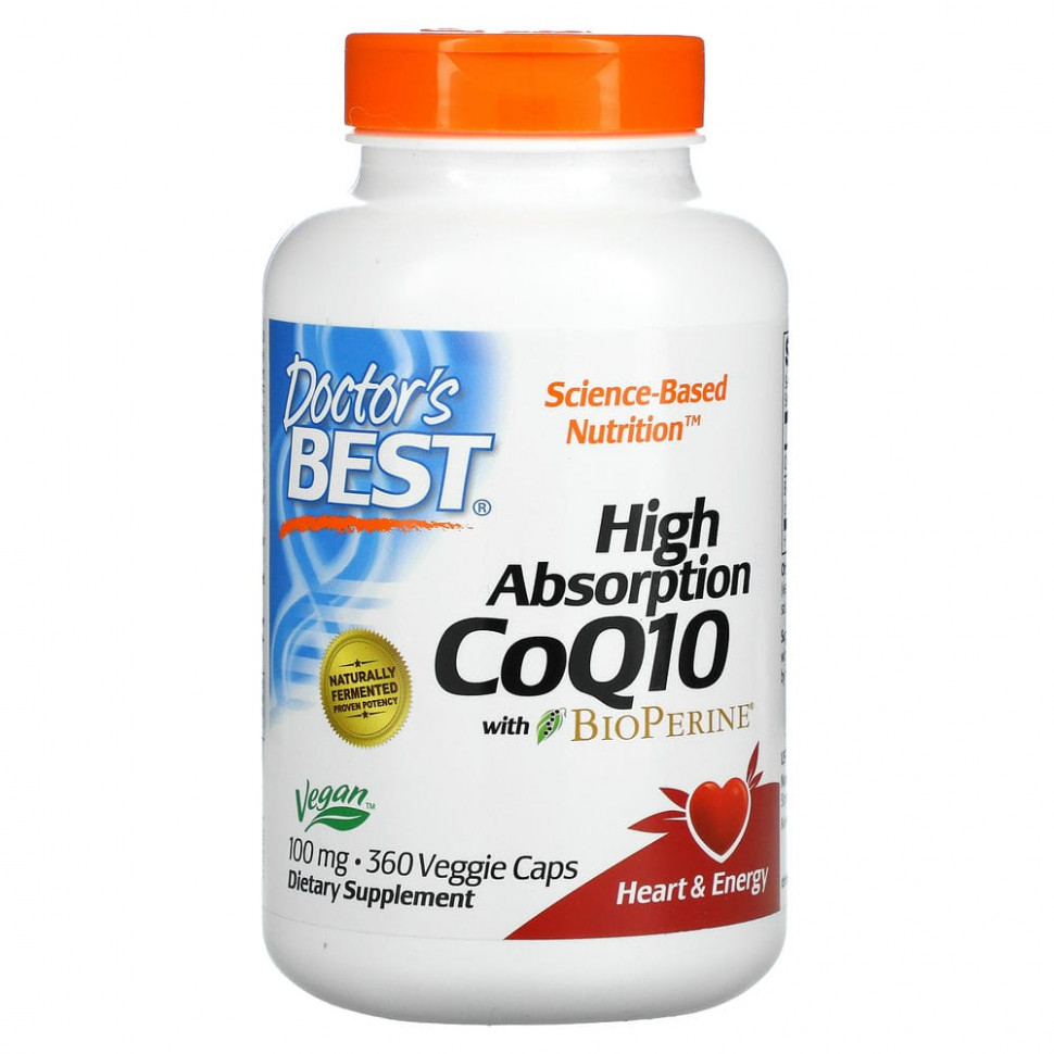   Doctor's Best,  Q10    ,  BioPerine, 100 , 360     -     , -,   