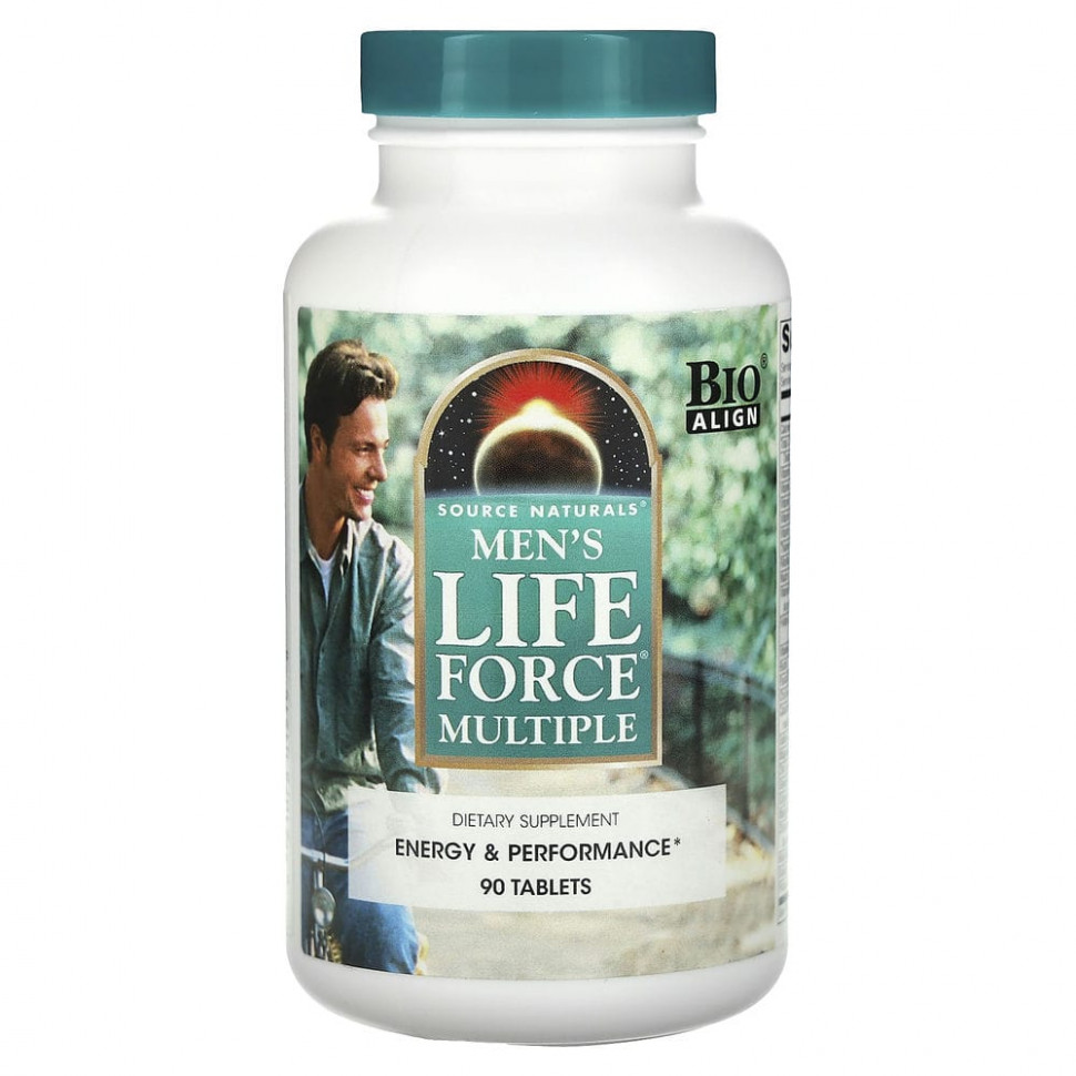   Source Naturals, Men's Life Force Multiple, 90    -     , -  