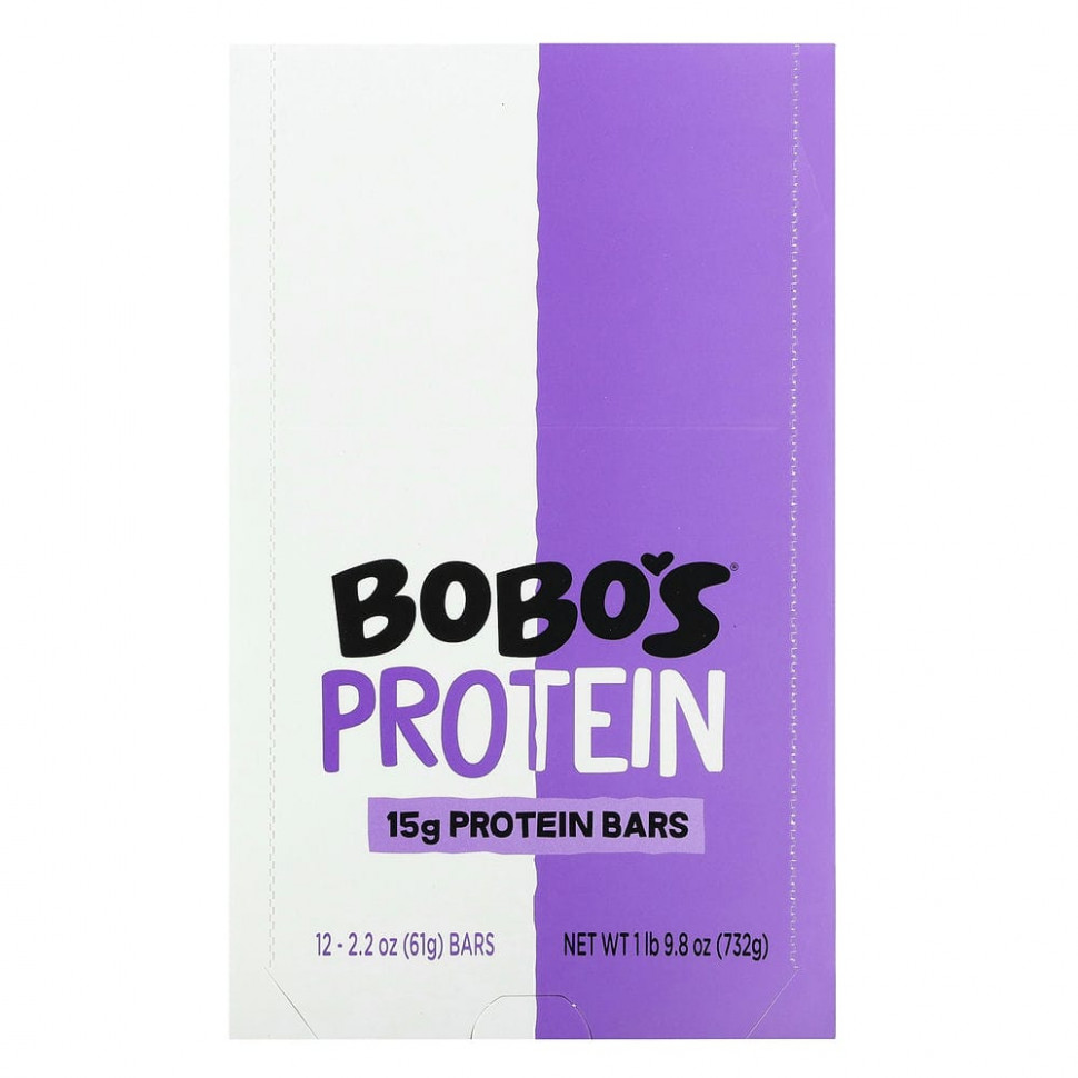  Bobo's Oat Bars, Protein Bars,     , 12 , 61  (2,2 )  IHerb ()