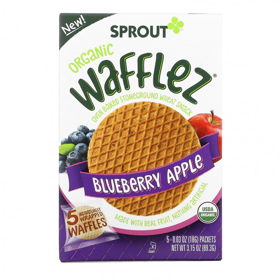   Sprout Organic,  Wafflez,   , 5 , 18    -     , -,   