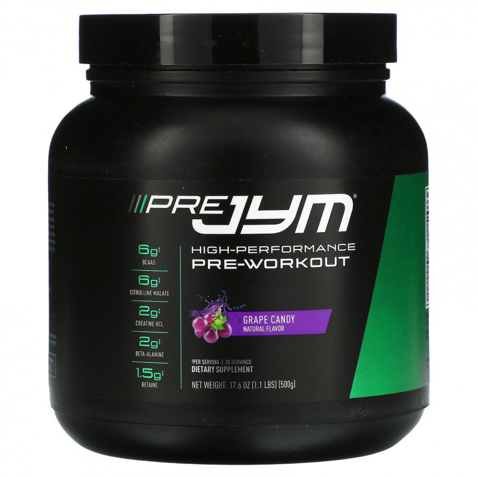   JYM Supplement Science, Pre JYM, High Performance Pre-Workout,  , 1,1  (500 )   -     , -  