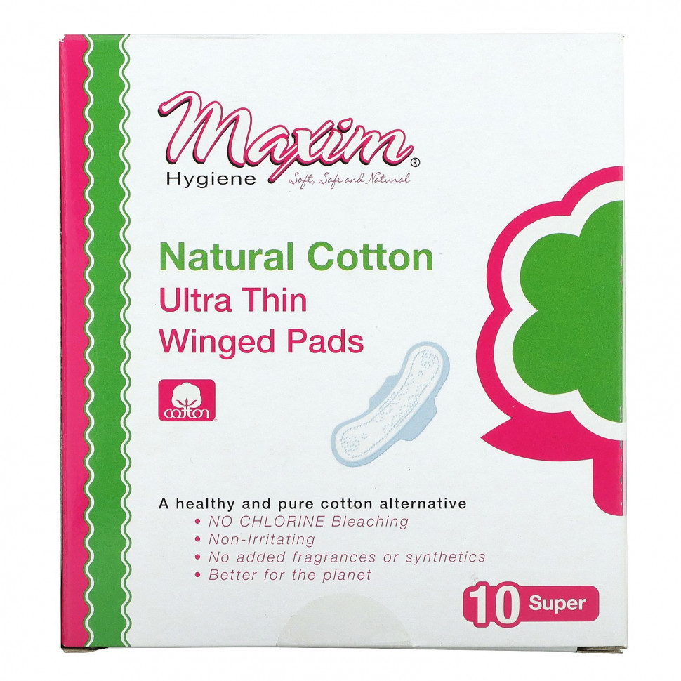   Maxim Hygiene Products, Ultra Thin Winged Pads, ,  , 10    -     , -  