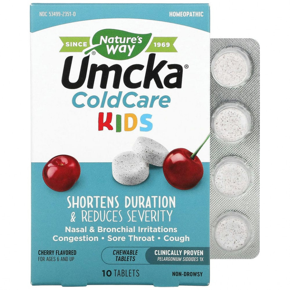  Nature's Way, Umcka, ColdCare Kids,    6 , , 10    IHerb ()