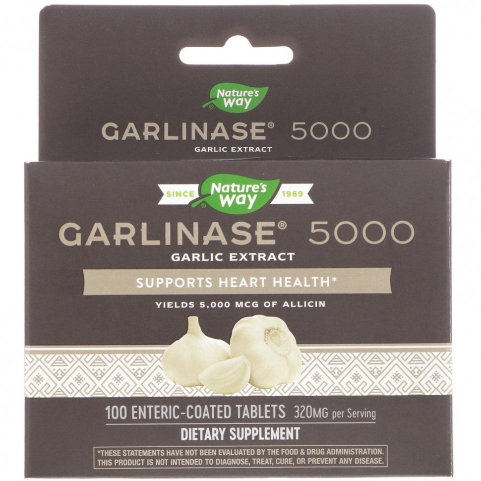   Nature's Way, Garlinase 5000, 320 , 100 ,  -    -     , -  