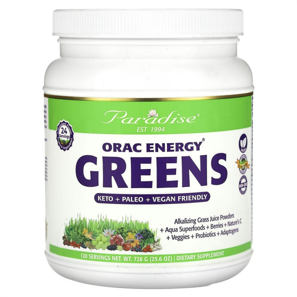   Paradise Herbs, ORAC-Energy Greens, 728  (25,6 )   -     , -  