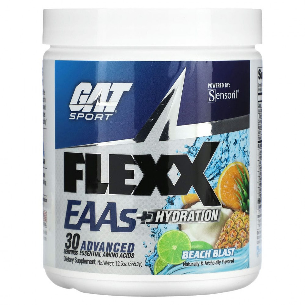   GAT, Flexx EAA + Hydration, Beach Blast, 355,2  (12,5 )   -     , -  