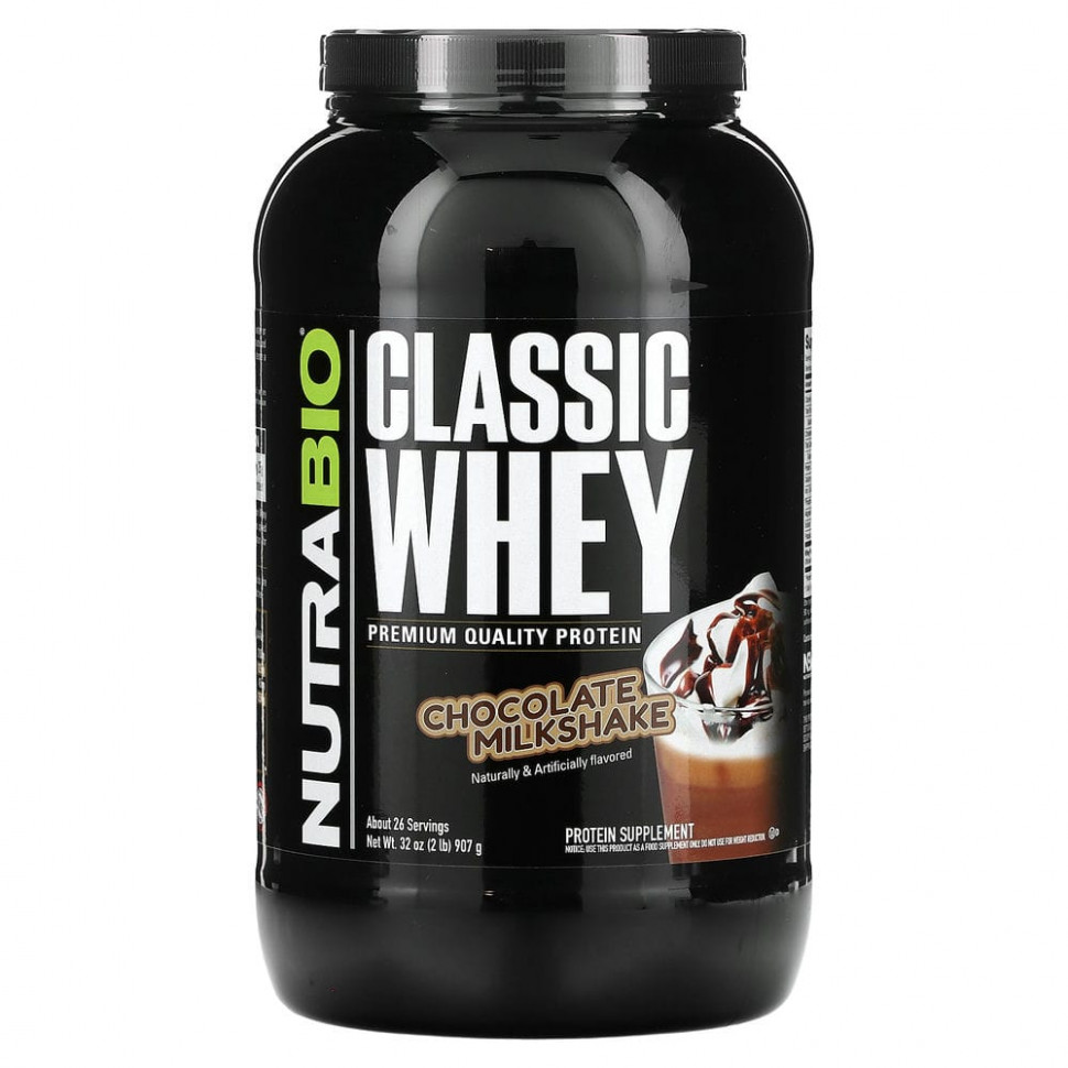  Nutrabio Labs, Classic Whey Protein,   , 907  (2 )   -     , -,   