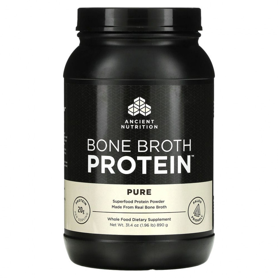   Dr. Axe / Ancient Nutrition, Bone Broth Protein,  , 890  (1,96 )   -     , -,   