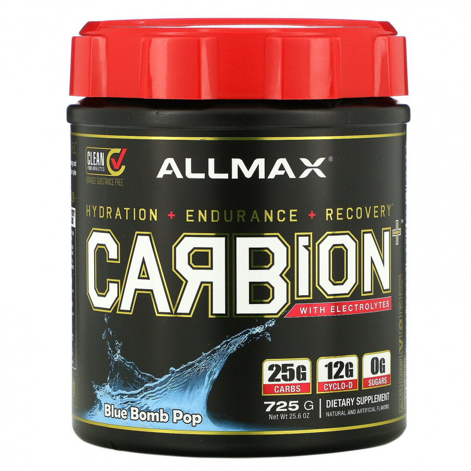   ALLMAX Nutrition, CARBion +  , Blue Bomb Pop, 25,6  (725 )   -     , -,   