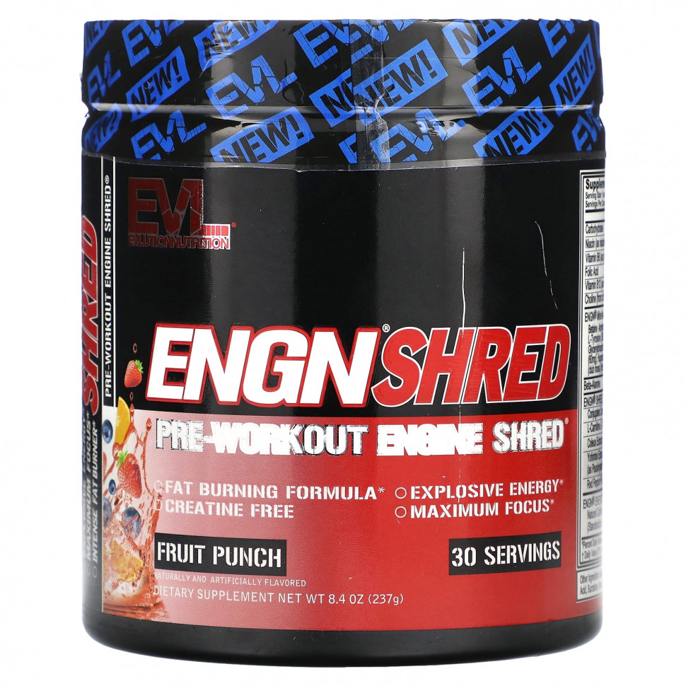   EVLution Nutrition, ENGN Shred,  ,  , 237  (8,4 )   -     , -  