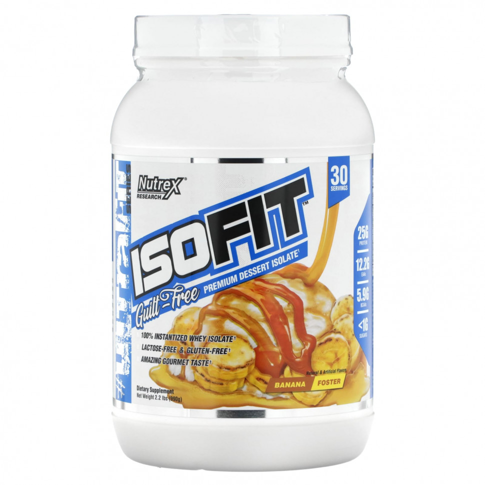   Nutrex Research, Isofit, Banana Foster, 990  (2,2 )   -     , -  