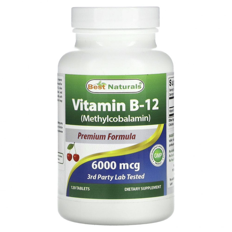   Best Naturals,  B12 (), 6000 , 120    -     , -  